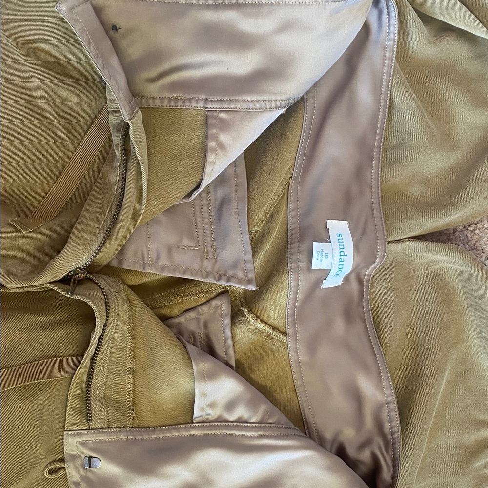 Sundance Sz 10 High-Rise Utility Cargo Pants in Olive Brown - Picture 14 of 15